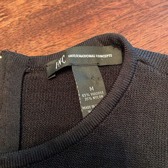 Inc black cold shoulder top - Picture 8 of 13